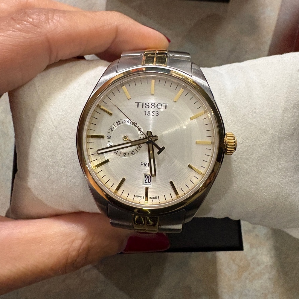 Tissot Two-Tone Silver and Gold Watch